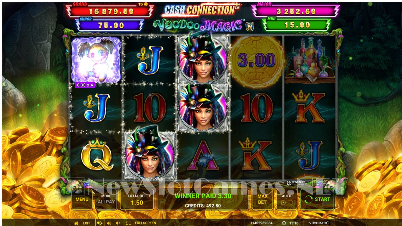 Voodoo Magic Cash Connection Slot Greentube Review 2024 Demo Game