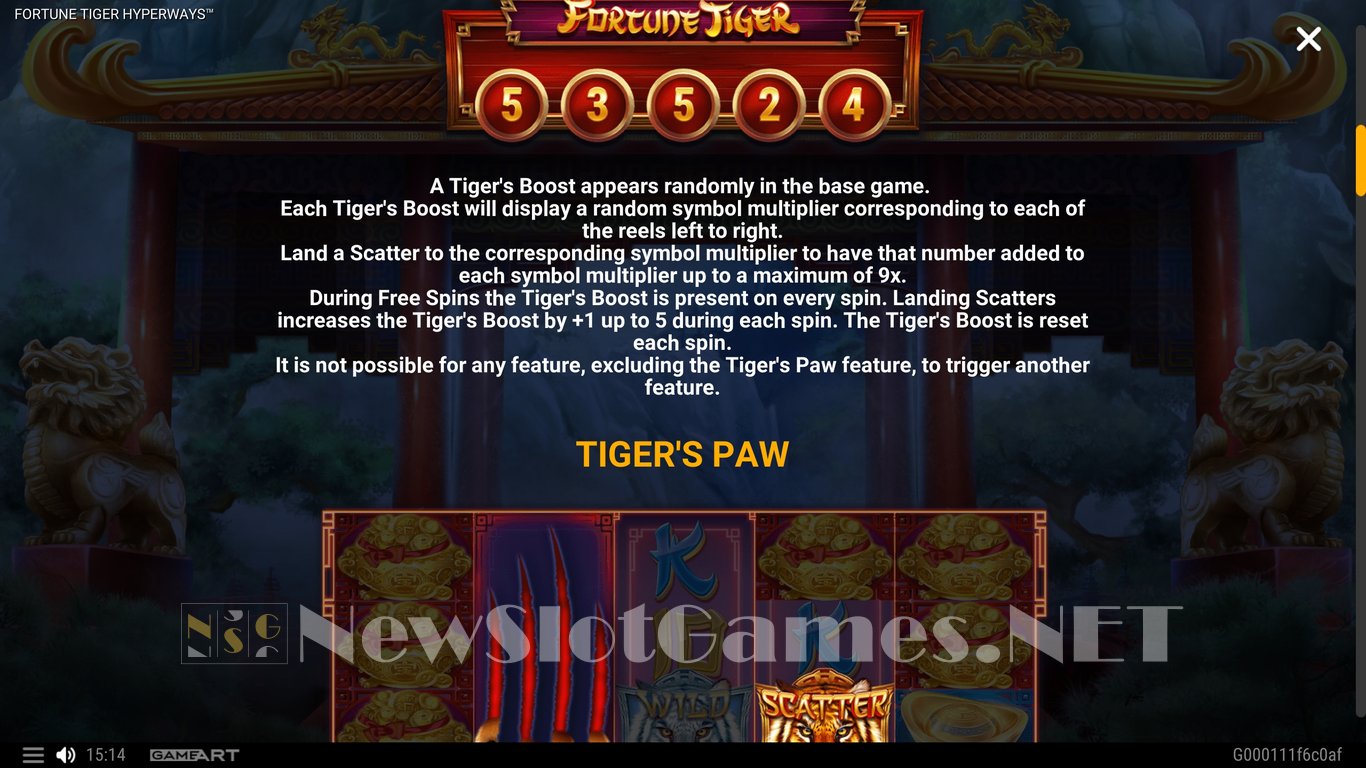 Fortune Tiger Hyperways Gameart Slot Review Demo Game