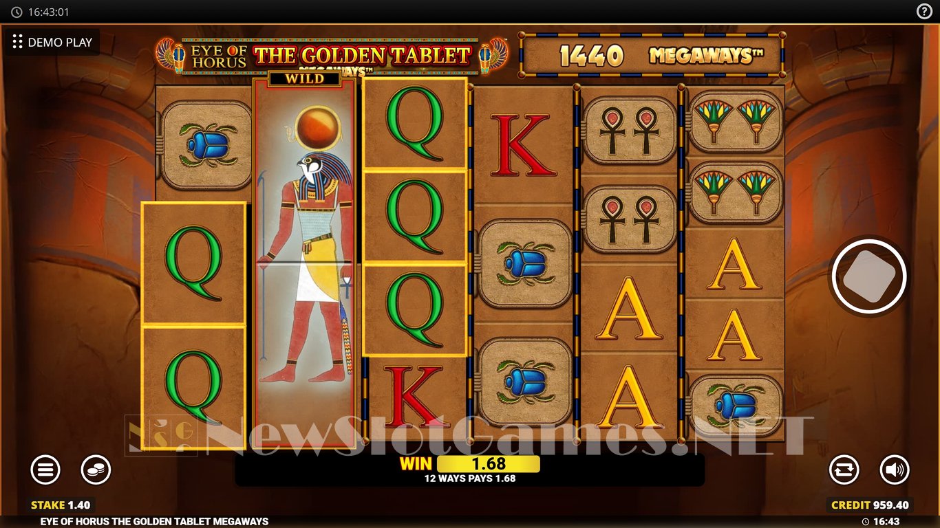 Eye Of Horus Golden Tablet Megaways Blueprint Gaming Slot Review