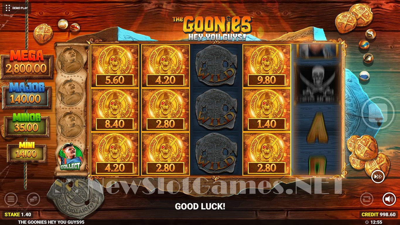 The Goonies Hey You Guys Slot Blueprint Gaming Review Demo Game