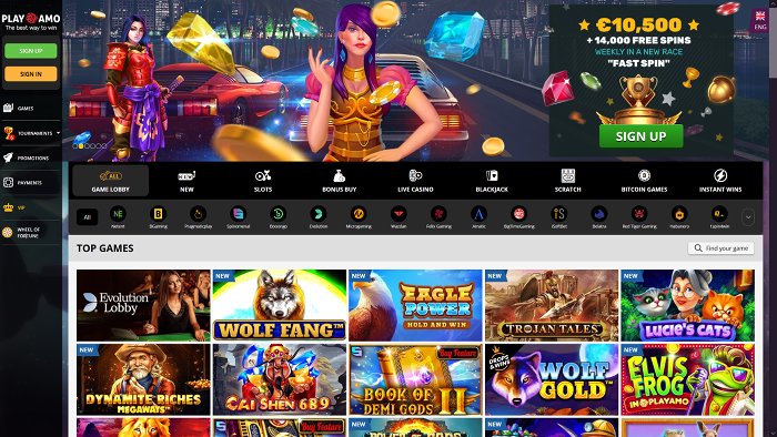 PlayAmo Casino - online casino credit card