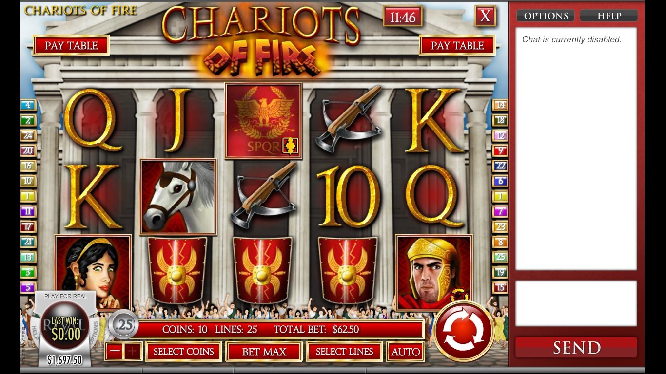 Chariots Of Fire No Download Slot Machine Online