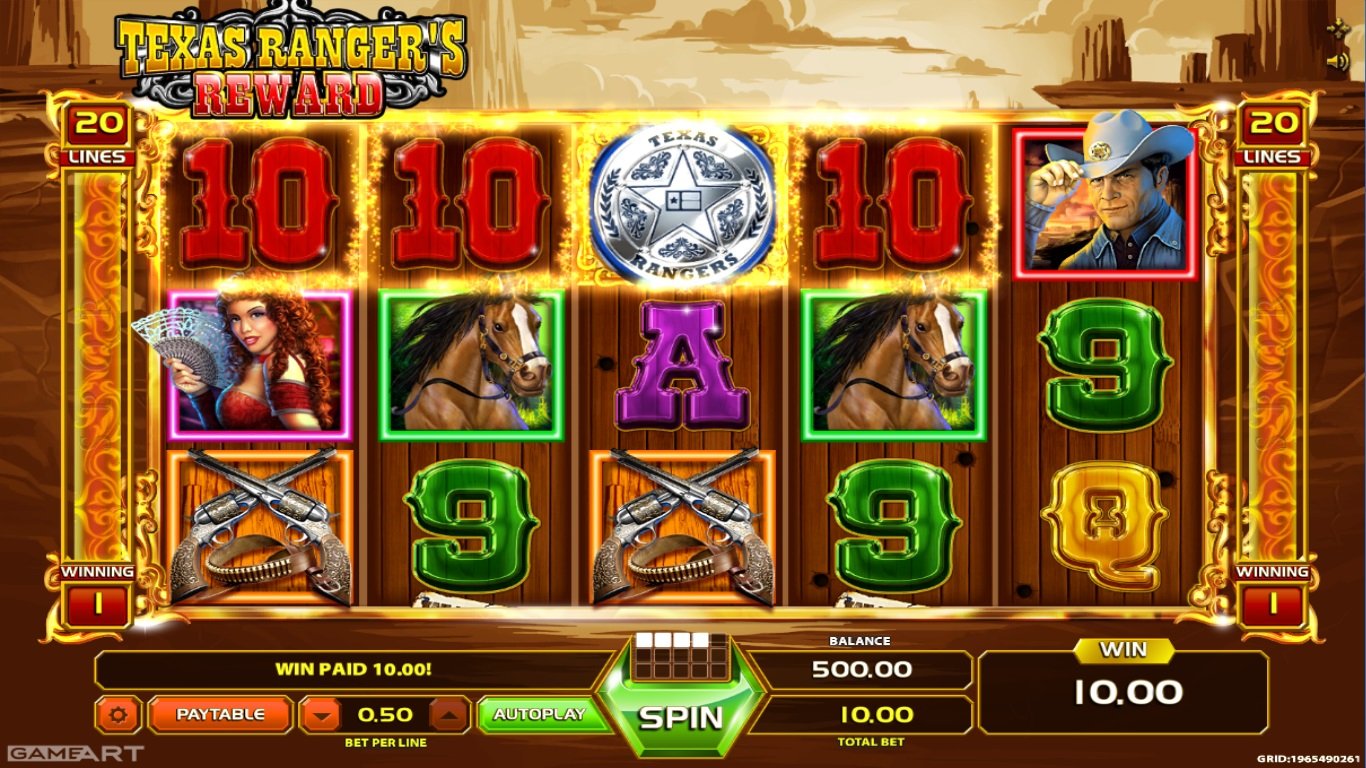 Texas Rangers Reward Slot (GameArt) Review 2024 & Demo Game