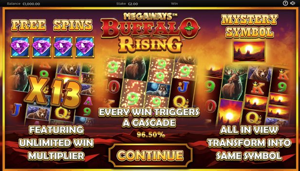 Pol kollektion Bliv sammenfiltret Buffalo Rising Megaways (Blueprint Gaming) Slot Review + Free Play Casinos  + Bonuses