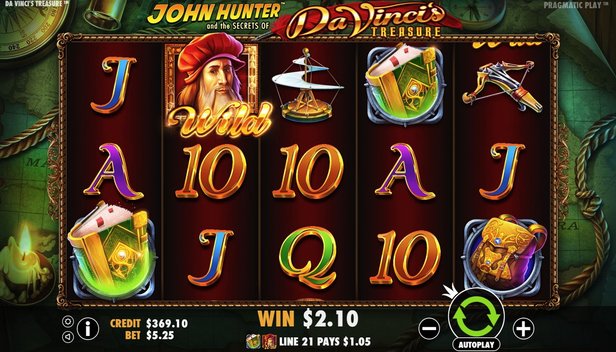 Da Vincis Treasure Pragmatic Play Slot Review Free Play Casinos Bonuses