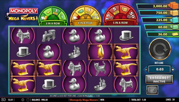 monopoly mega movers slot