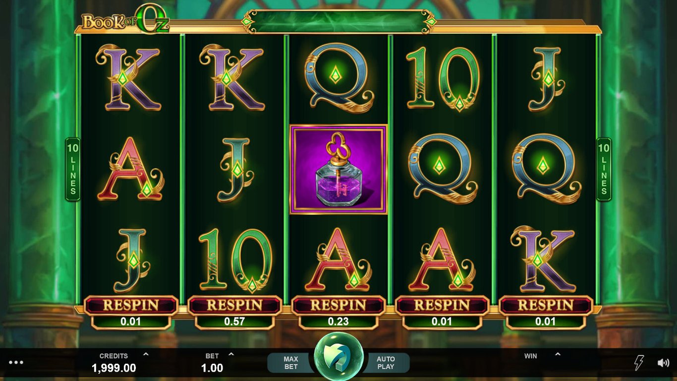 Book of Oz (Microgaming) Slot Review + Video + Free Play Casinos + Bonuses