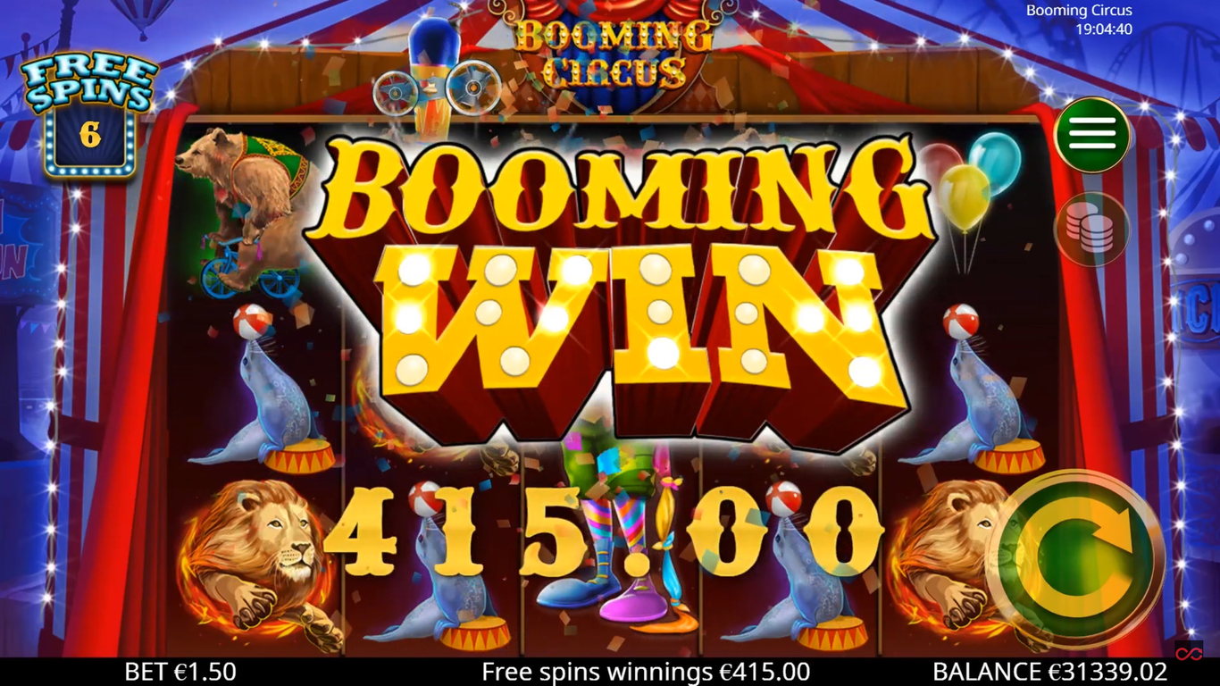 Booming Circus Slot (Booming Games) Review 2023 & Free Demo Game