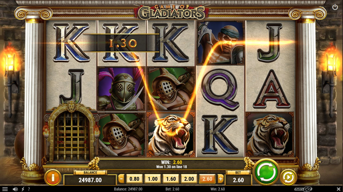 Game of Gladiators Slot (Play'n GO) Review 2024 & Demo Game