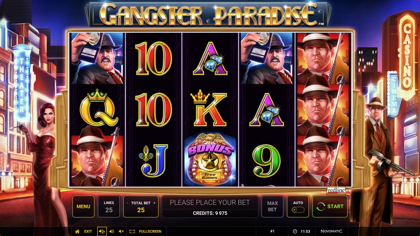 Gangster Paradise (Greentube) Slot Review + Free Play Casinos + Bonuses