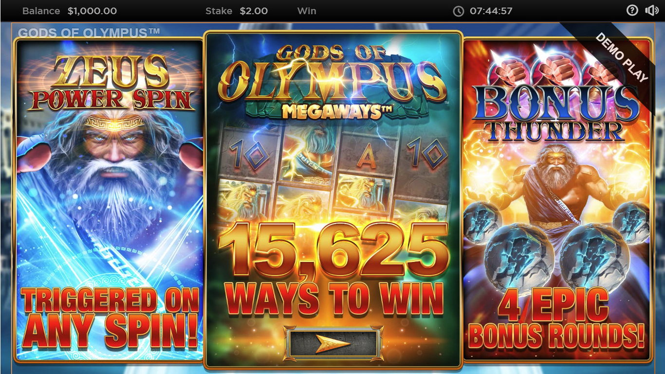 play gods of olympus megaways free