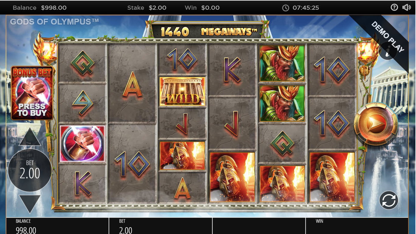 Gods of Olympus Megaways Slot - Review, RTP and Free Play Casinos