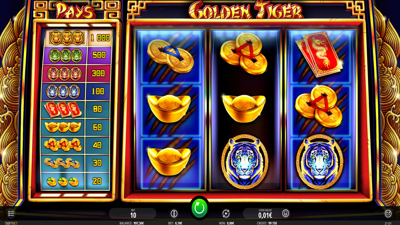 Golden Tiger (iSoftBet) Slot Review & Free Play Casinos