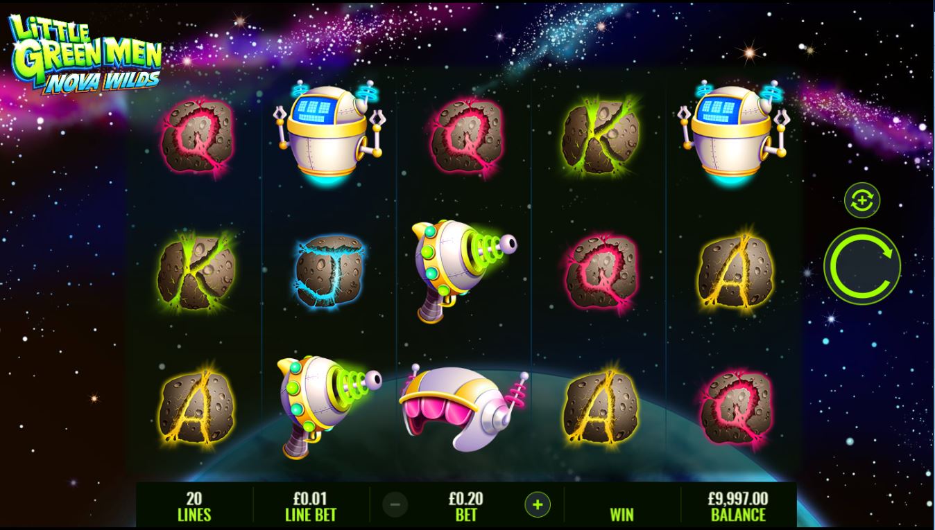 Little green man slot machine