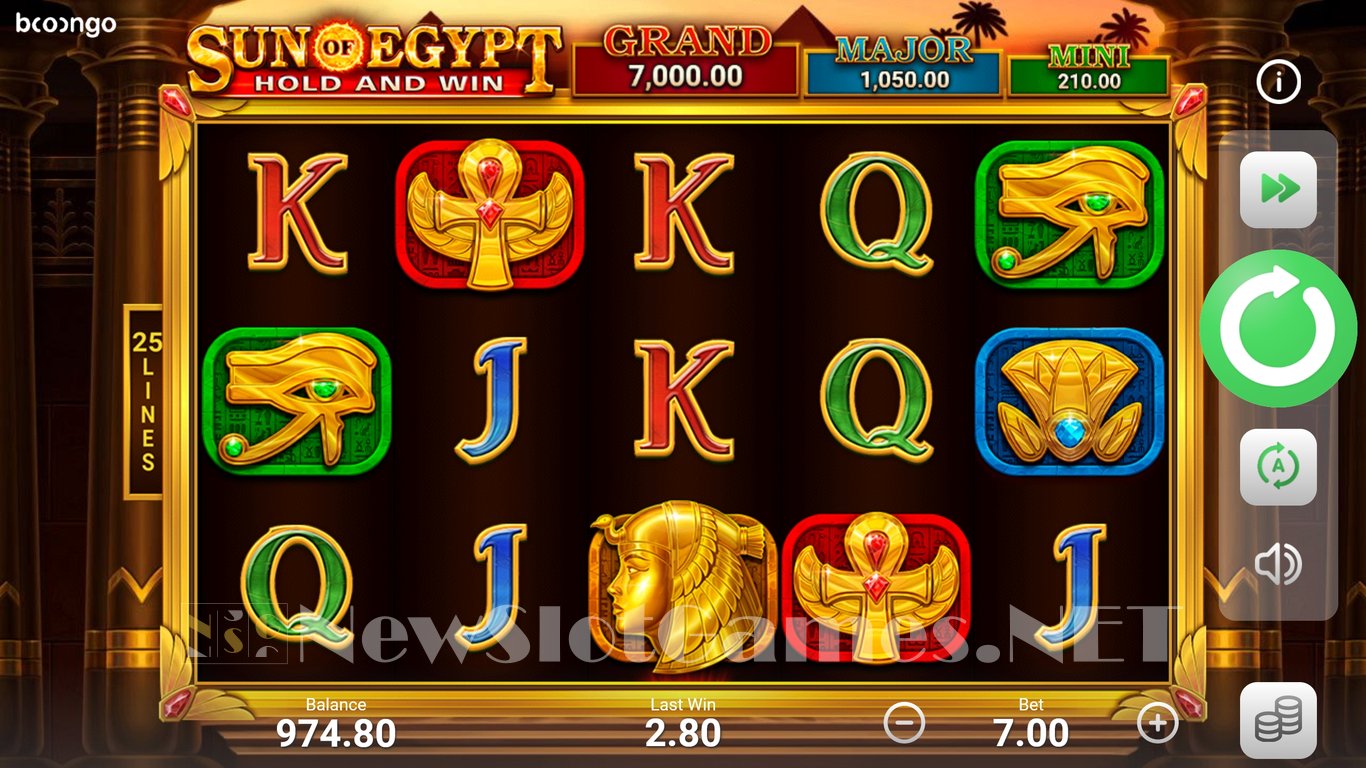 игровой автомат sun of egypt