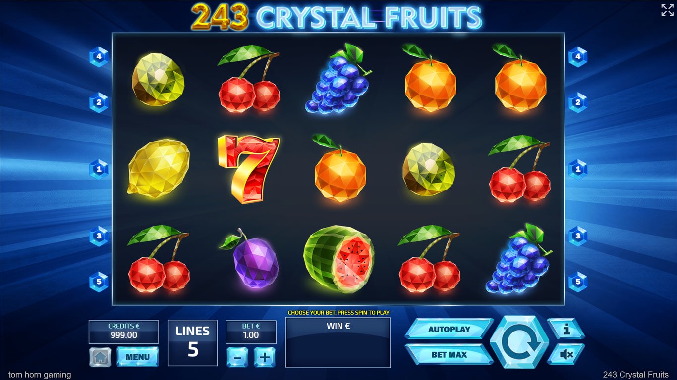243 Crystal Fruits Reversed (Tom Horn) Slot Review &amp; Free Play Casinos