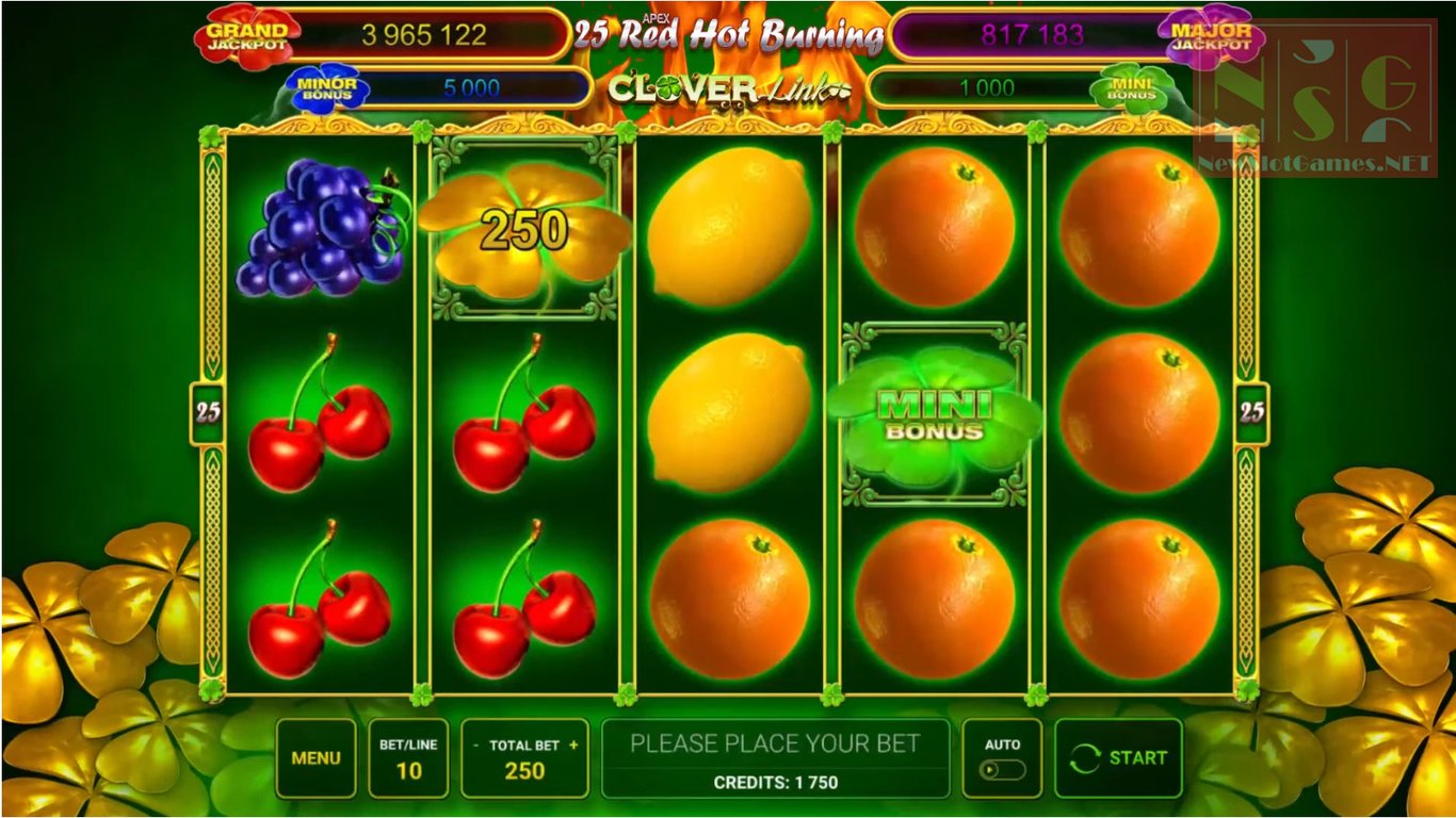 Comps Slot Machines 50 Red Hot Burning Clover Link best nz 2019