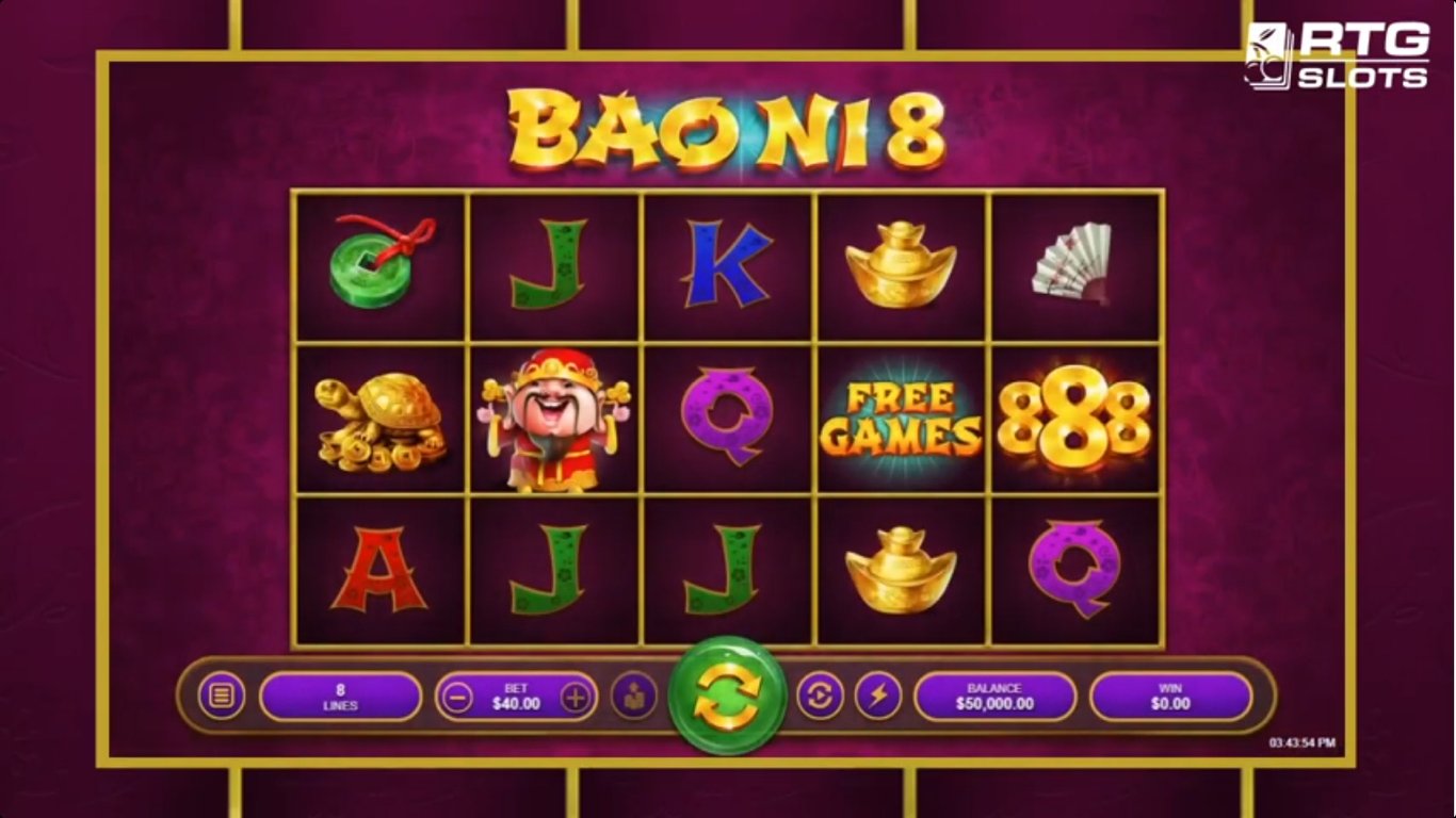 Bao Ni 8 Slot Review, RTP and Free Play Casinos RTG