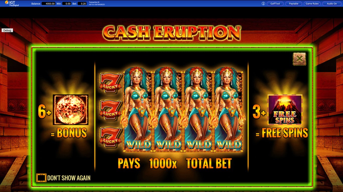 Cash eruption slot machine free play