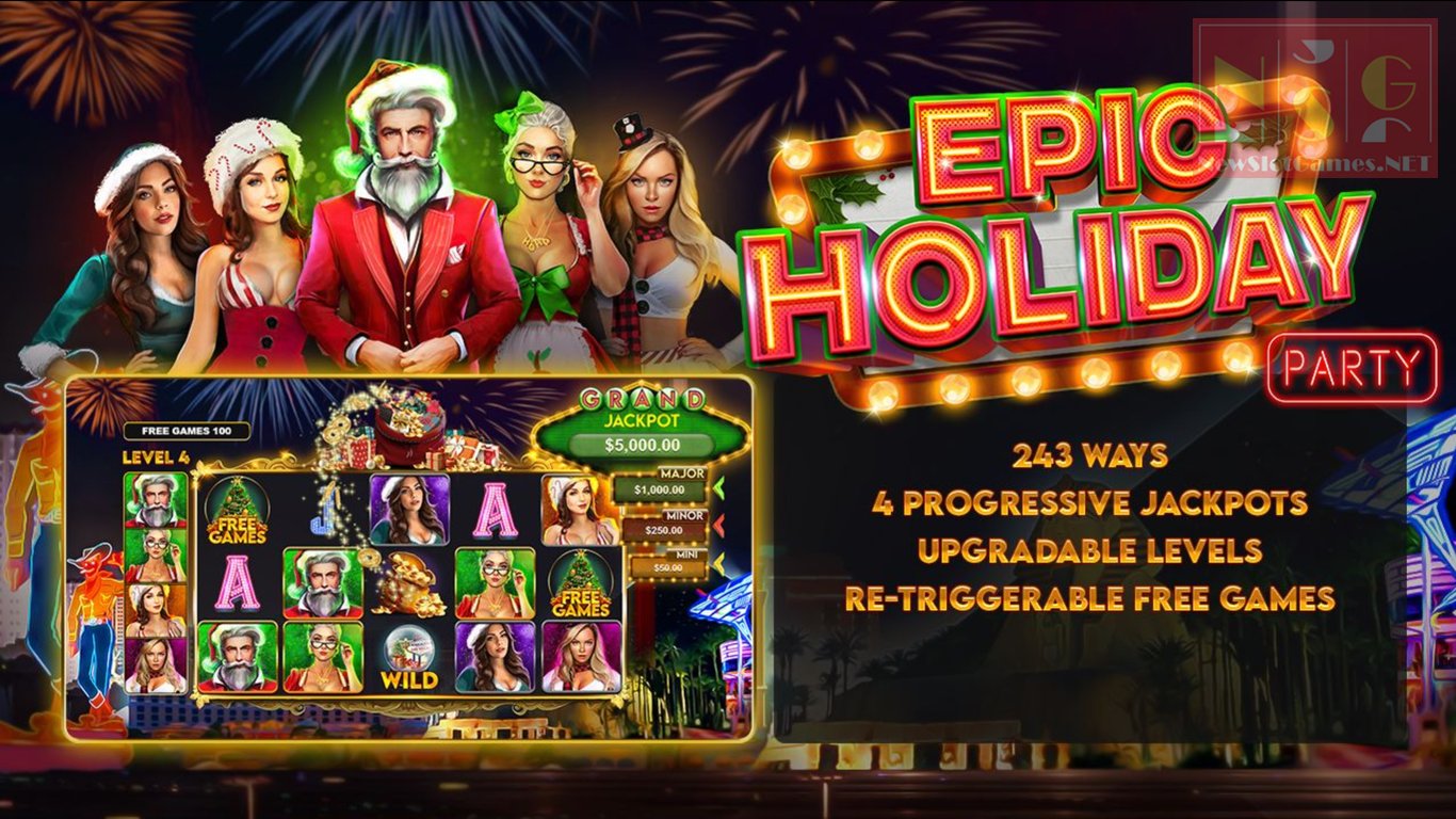 Epic Holiday Party Slot (RTG) Review 2024 & Demo Game