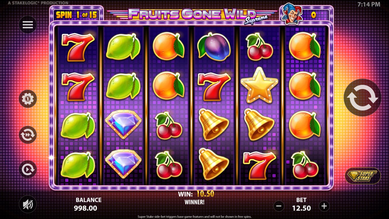 40 supreme fruits slot machines online in california
