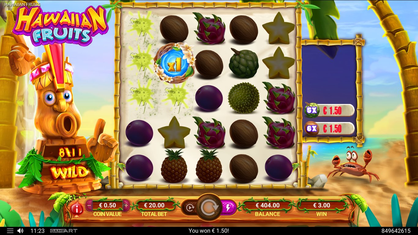 Hawaiian Fruits Slot (GameArt) Review 2024 & Demo Game