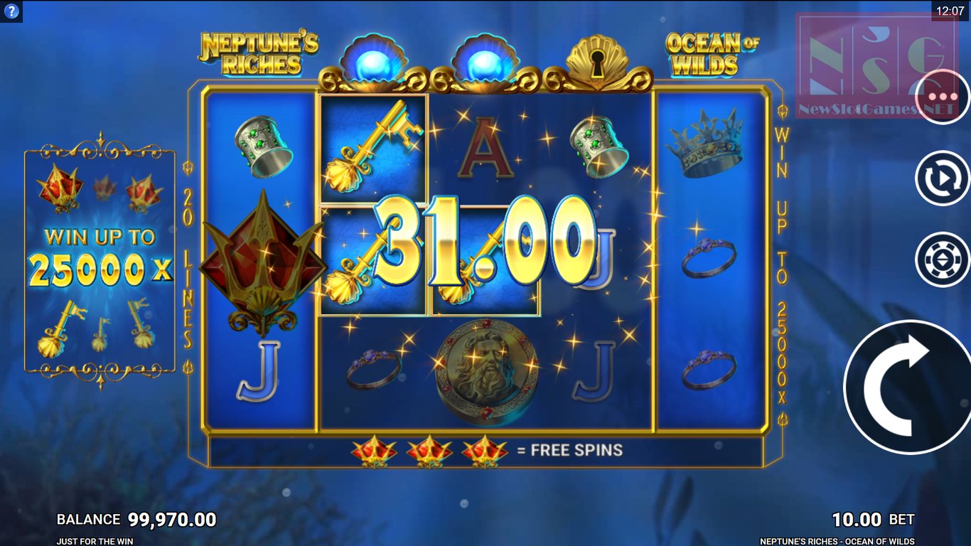 Neptune’s Riches: Ocean Of Wilds Slot (microgaming) Review 2024 & Demo Game