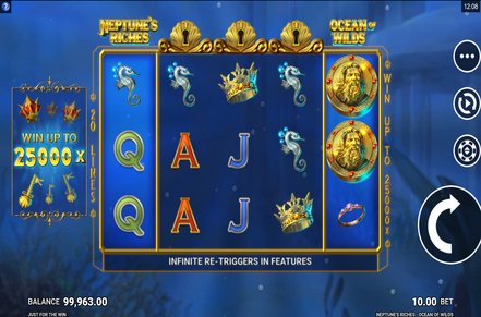 Neptune’s Riches: Ocean of Wilds Slot (Microgaming) Review 2024 & Demo Game