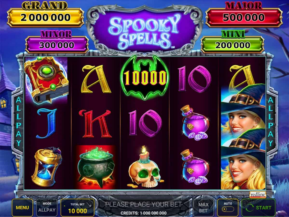 Spooky cash slot machine