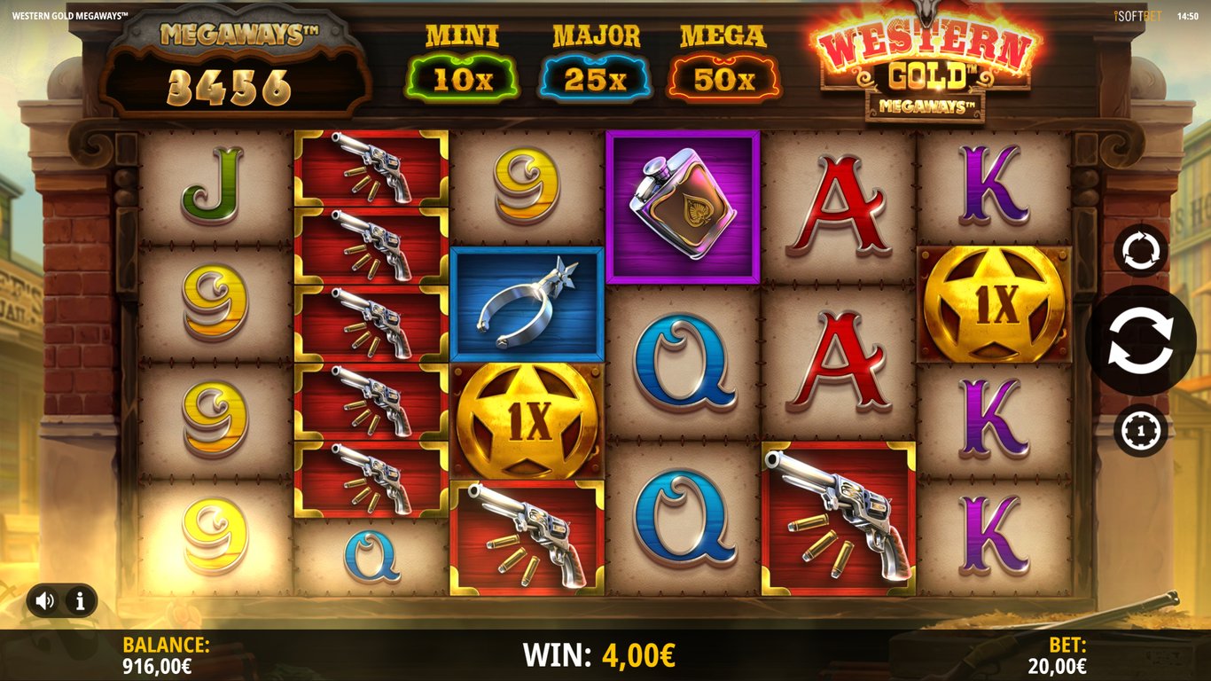 Western Gold Megaways Slot (iSoftBet) Review 2024 & Demo Game