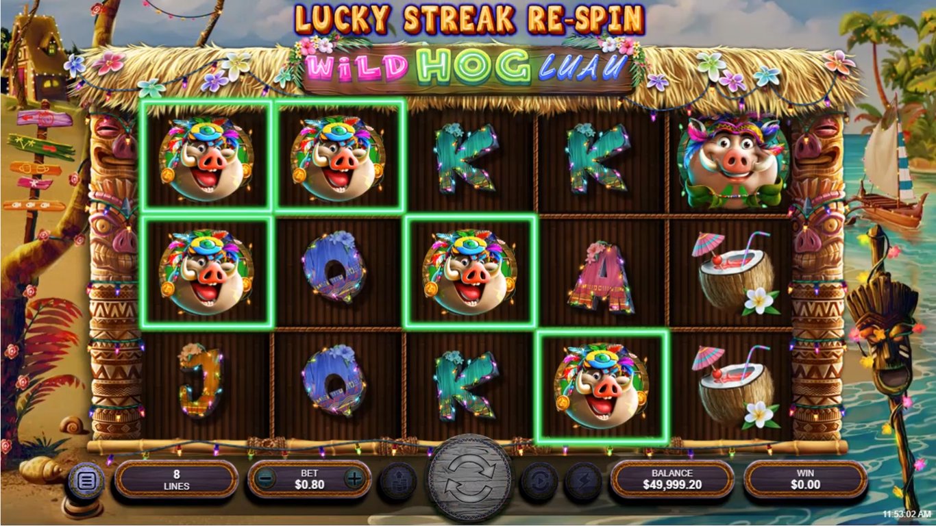 wild hog luau free spins