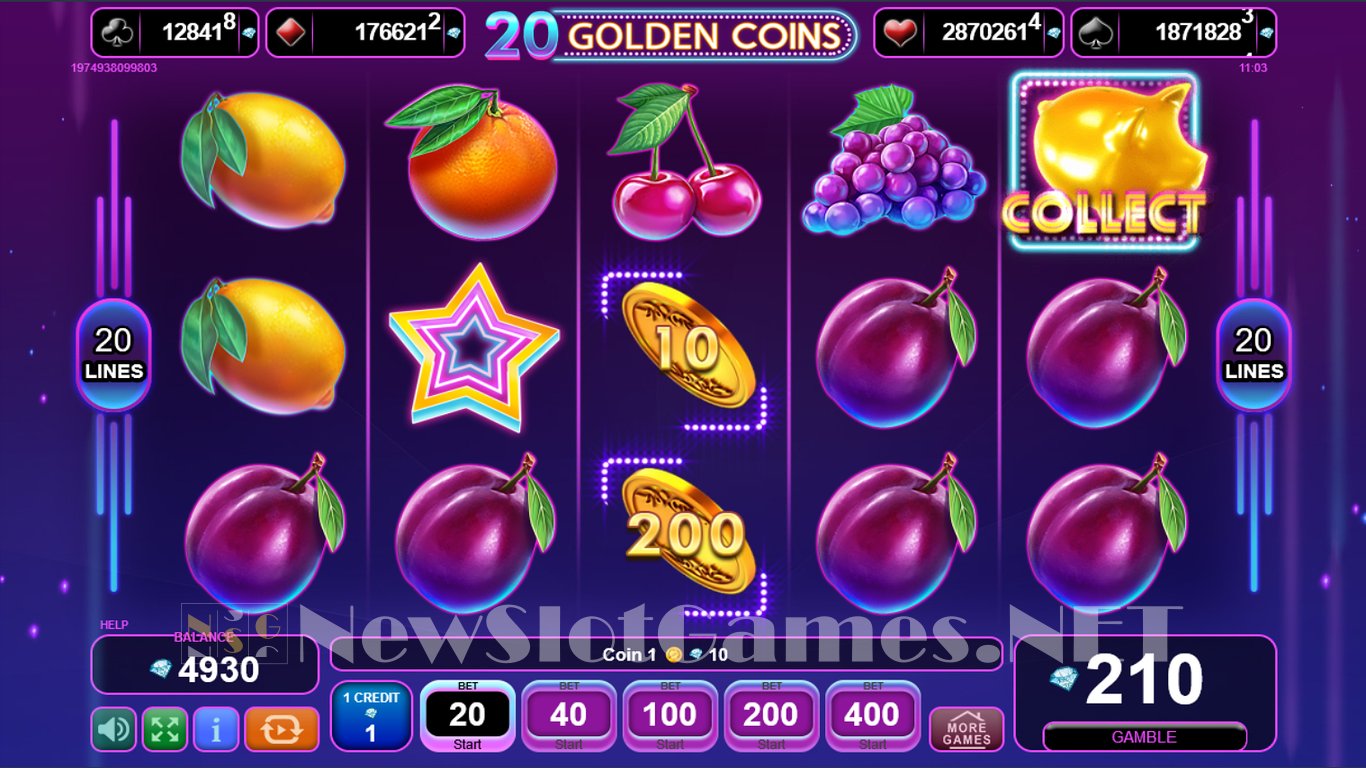 20 Golden Coins (EGT) Slot Review & Free Play Casinos