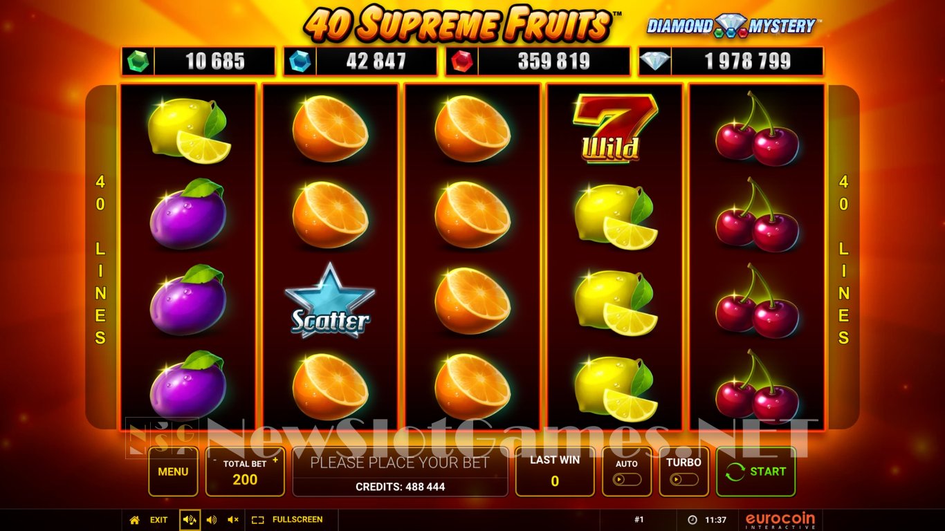 40 supreme fruits slot machines online in uk