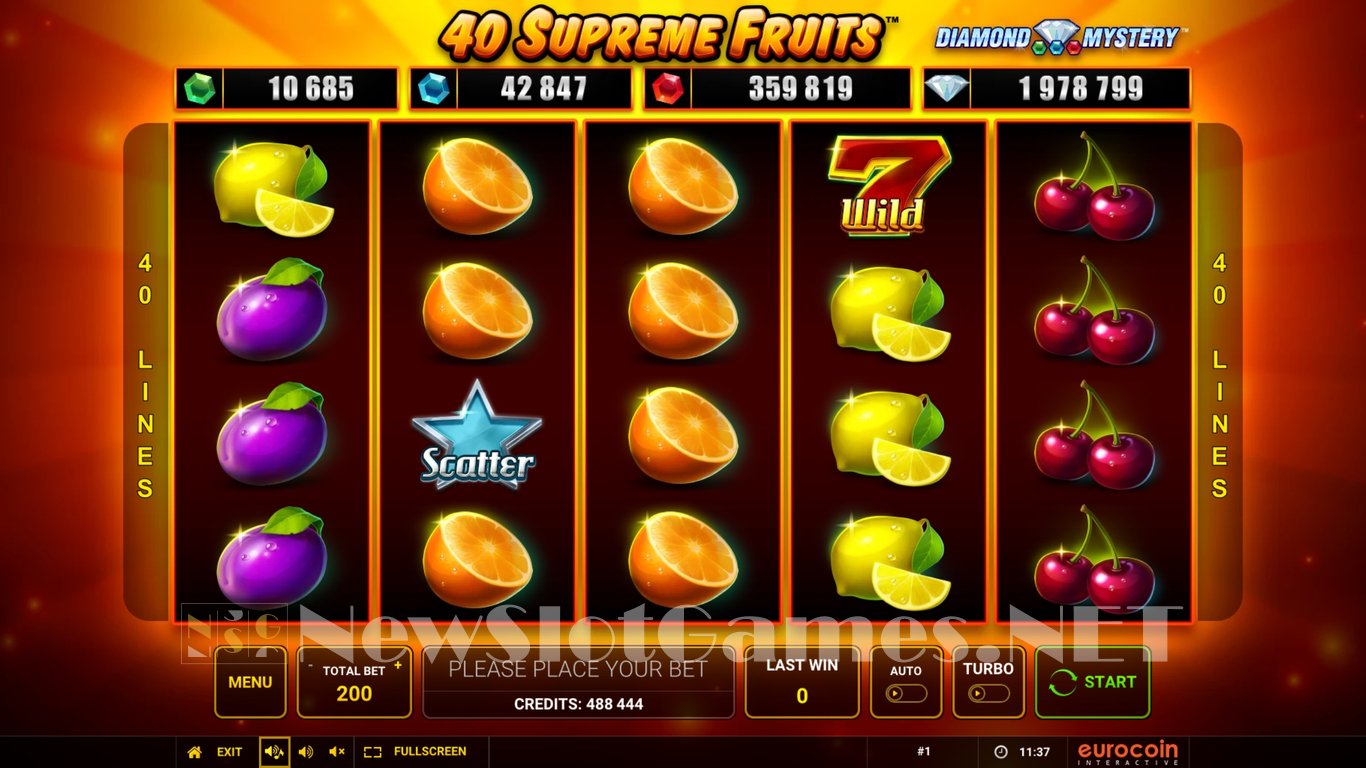 Slot Machines 40 Supreme Fruits hard rock login