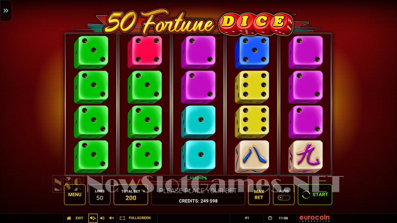 Slot Machines 50 Fortune Dice no deposit bonus