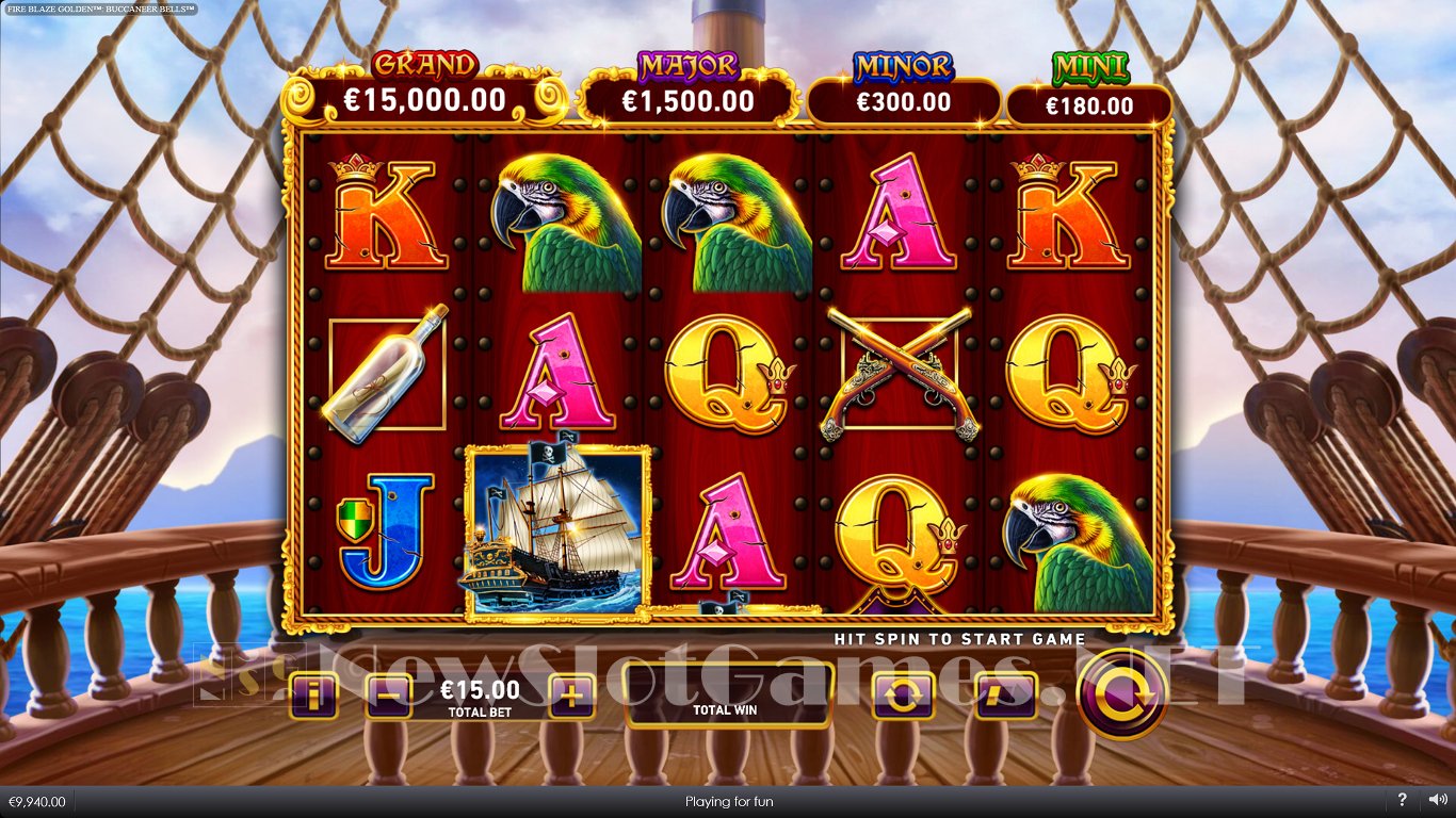 Buccaneer Bells Fire Blaze Golden Slot (Playtech) Review 2024 & Demo Game