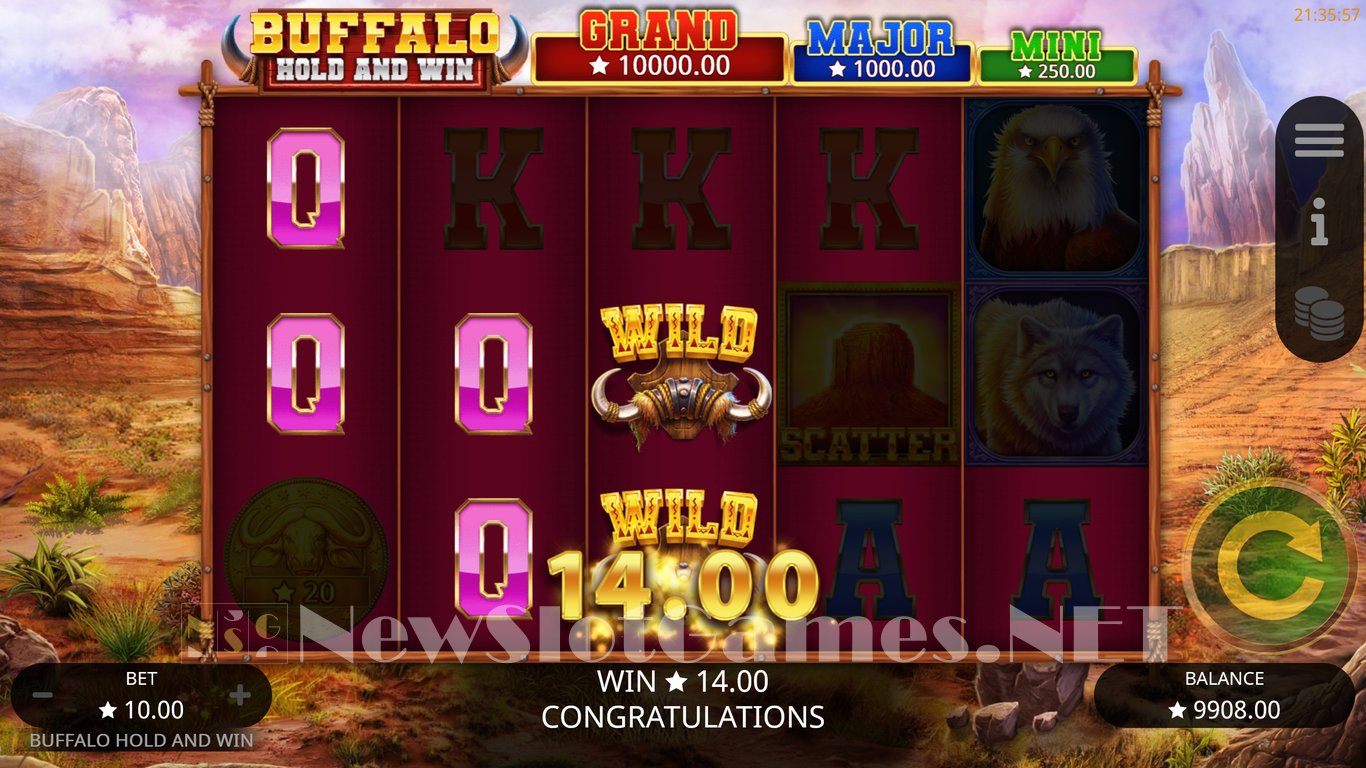 Buffalo Hold and Win Slot (Booming Games) Review 2024 & Demo Game