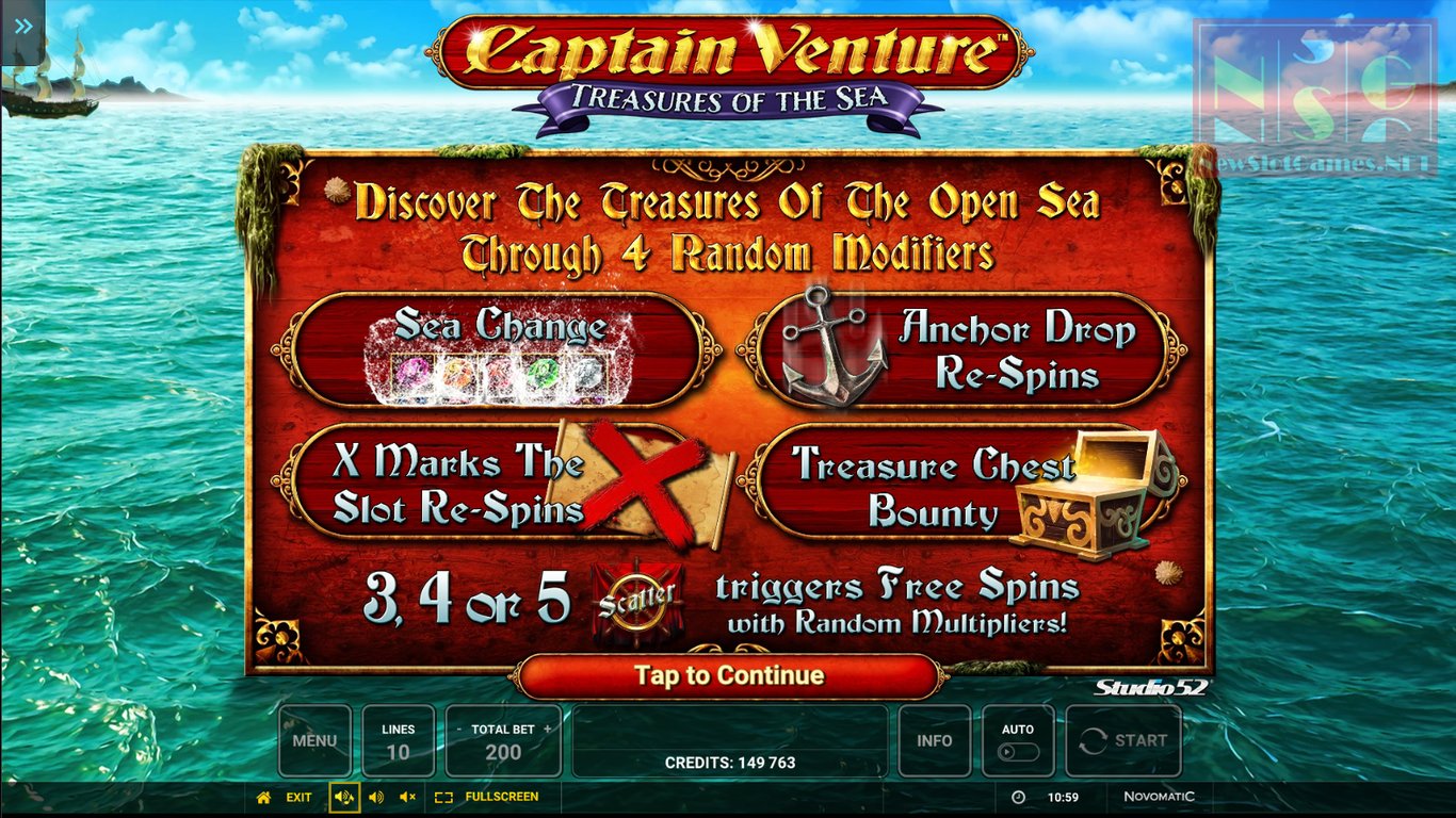 Slot Machines Captain Venture: Treasures of the Sea gta earn money