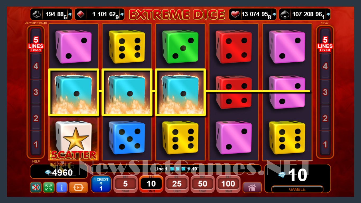 hot roll dice slot machine vega