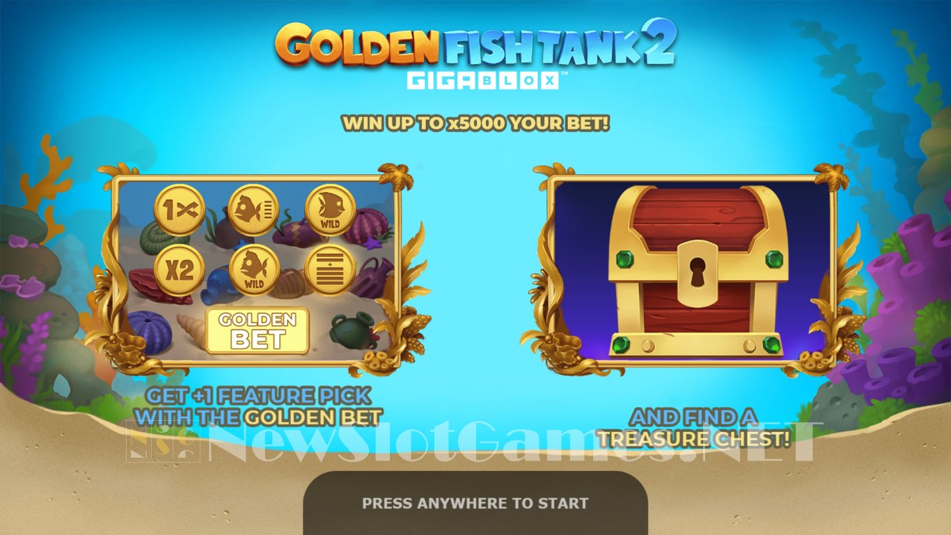 Golden Fish Tank 2 Gigablox Slot Yggdrasil Review 2024 Demo Game   Golden Fish Tank 2 1 