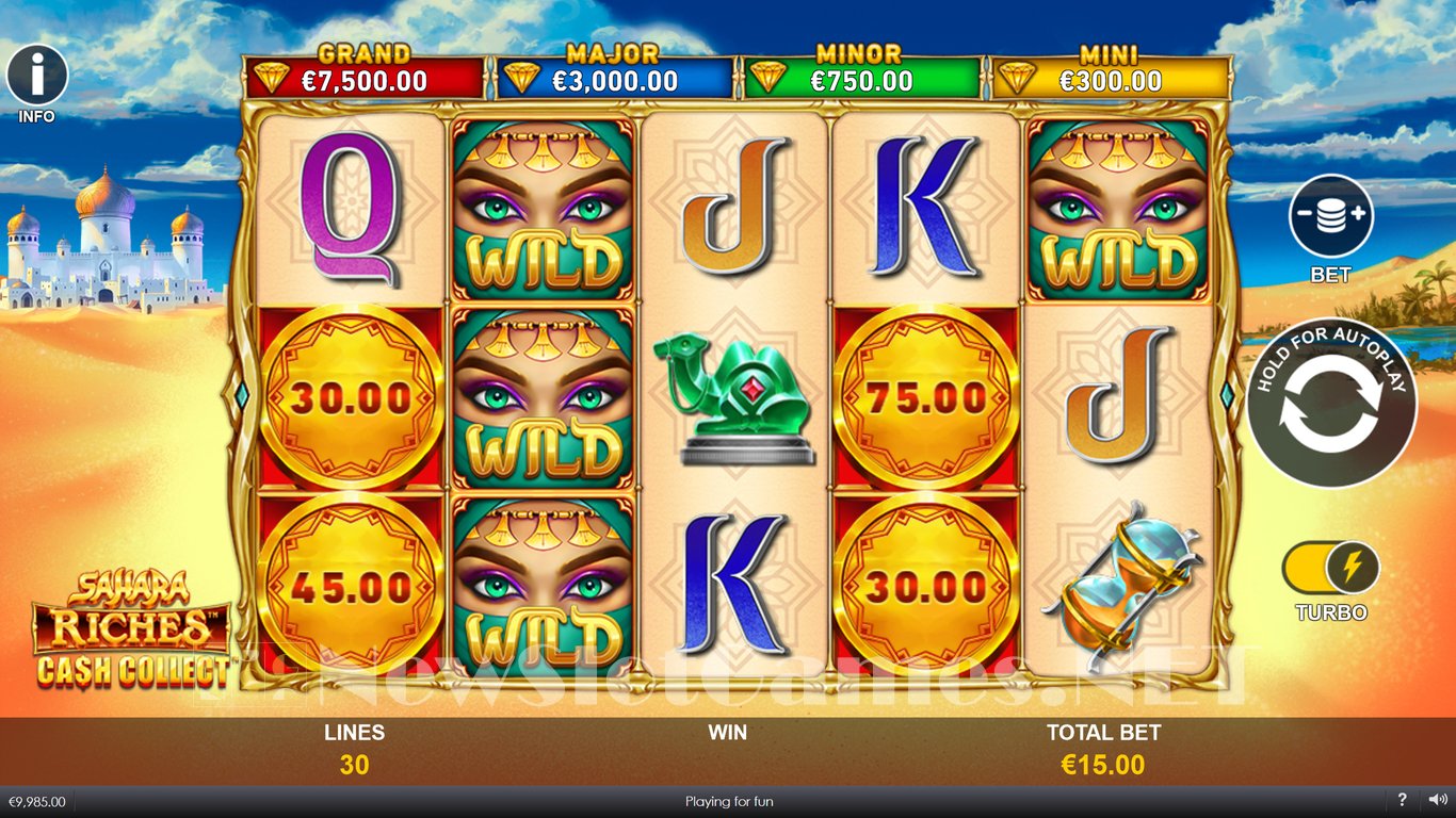 Sahara Riches Cash Collect Slot (Playtech) Review 2024 & Demo Game