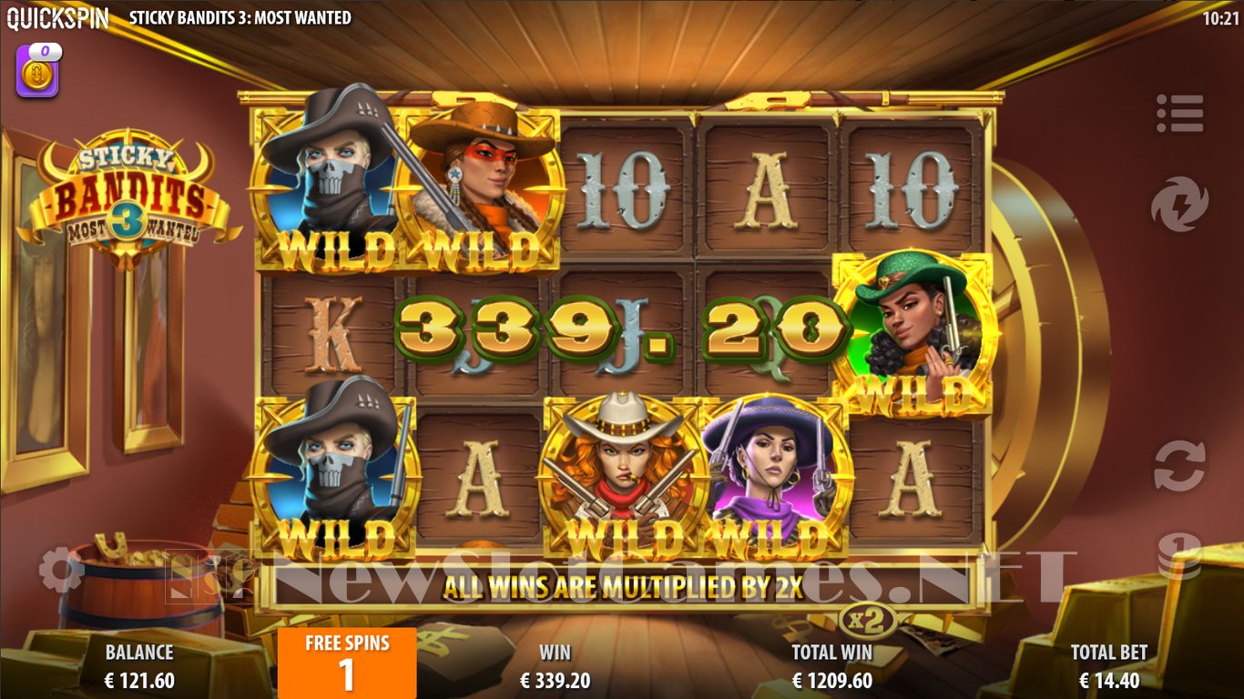 Sticky Bandits 3 Most Wanted Slot Review, RTP and Free