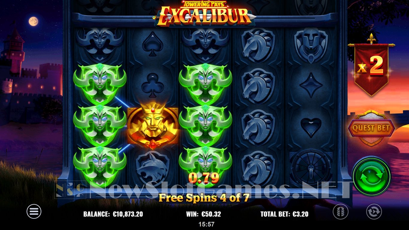 Towering Pays Excalibur Slot (Yggdrasil) Review 2023 & Demo Game