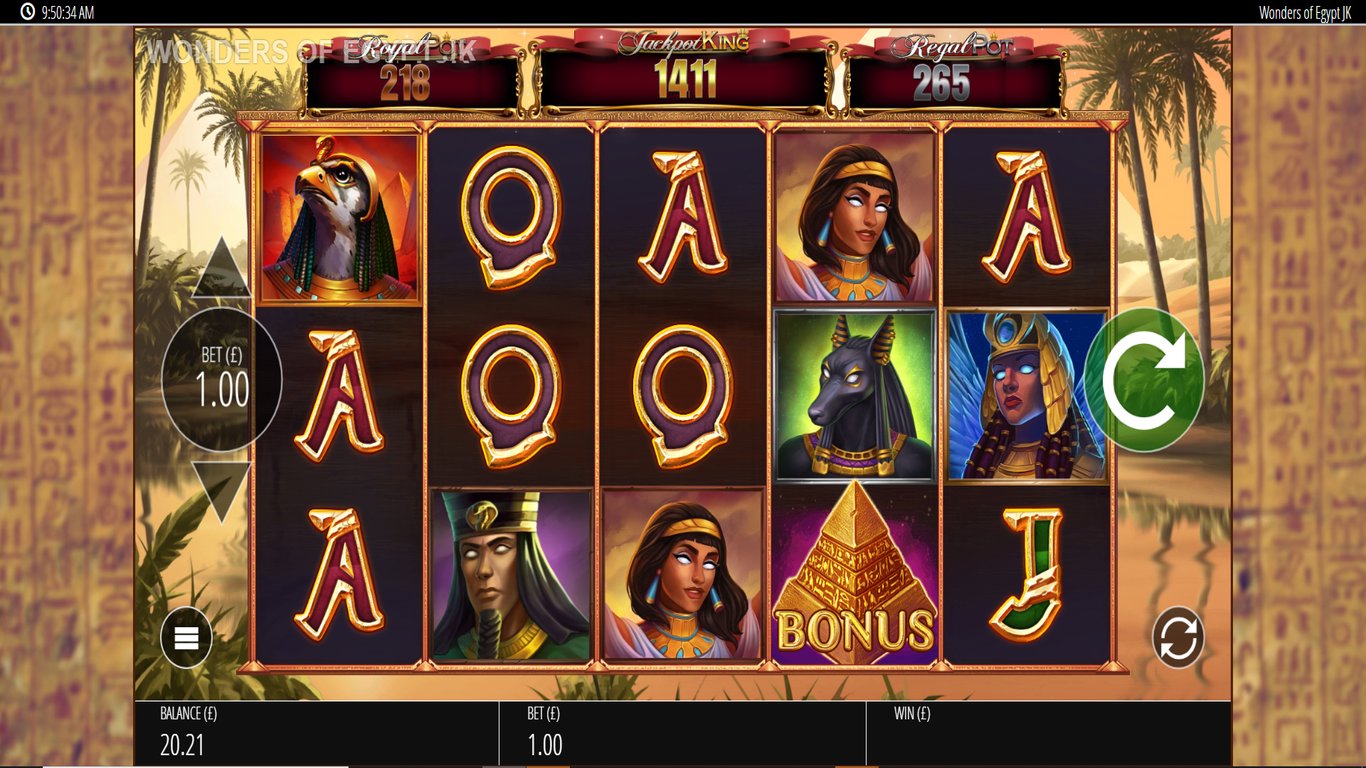 Wonders of Egypt Jackpot King Slot (Blueprint Gaming) Review 2024 ...