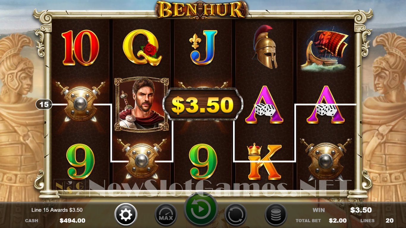 Ben Hur Slot (Ainsworth) Review 2024 & Demo Game