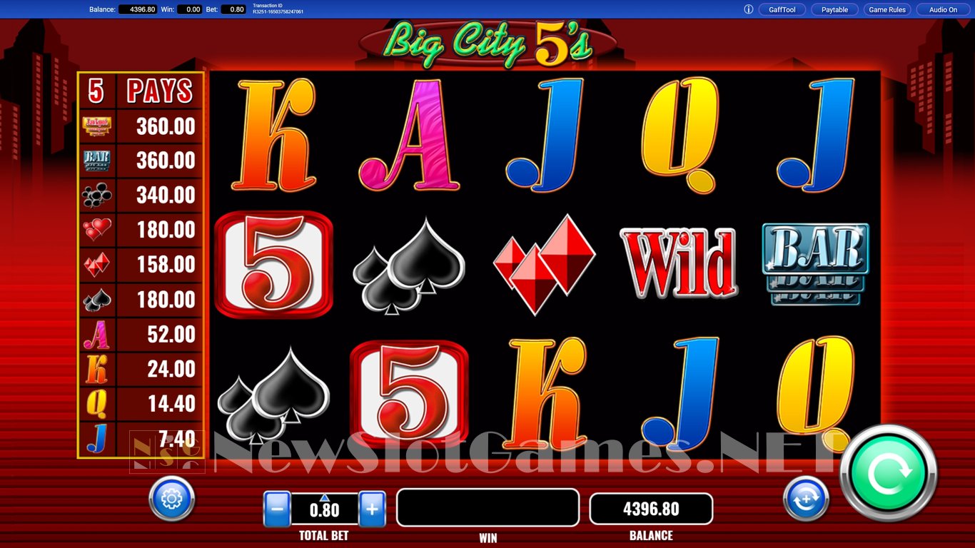 Big City 5s Igt Slot Review And Demo Game 1614