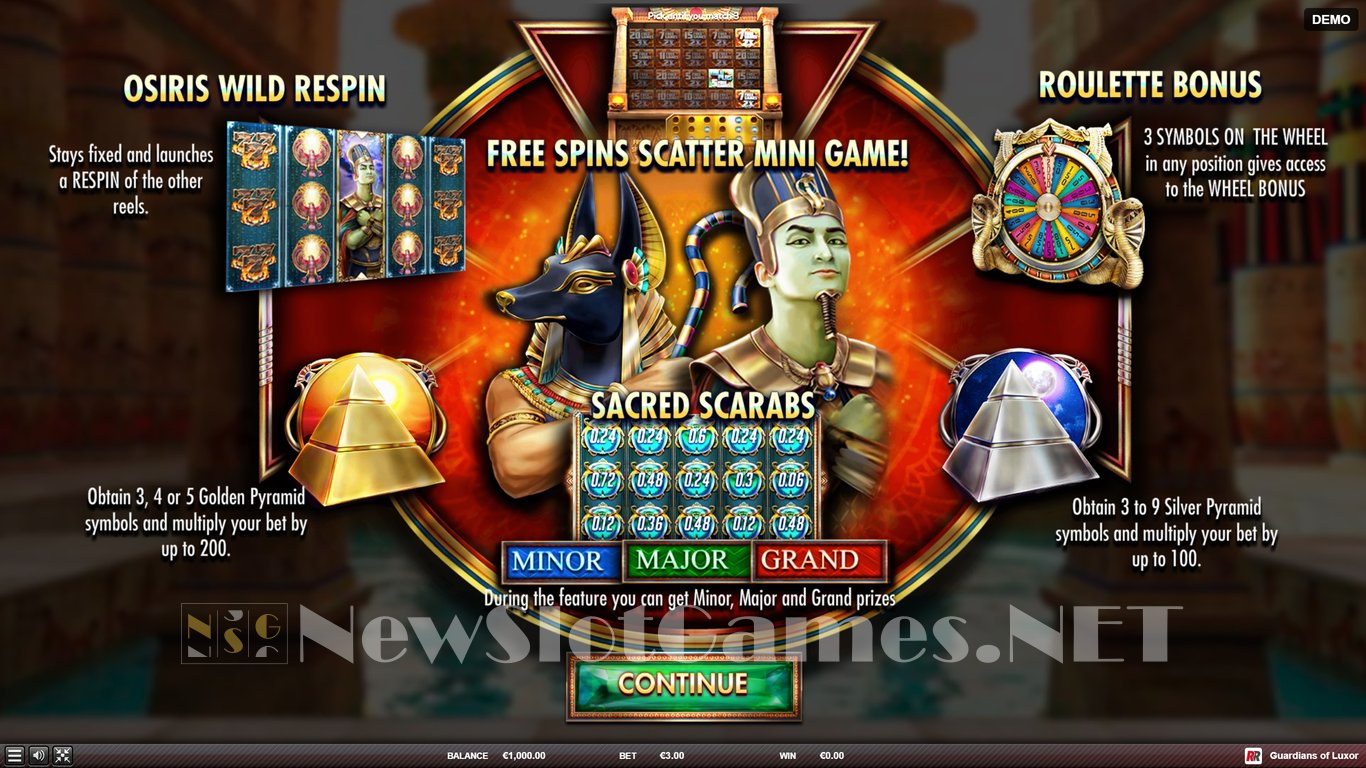 Guardians of Luxor Slot (Red Rake Gaming) Review 2024 & Demo Game