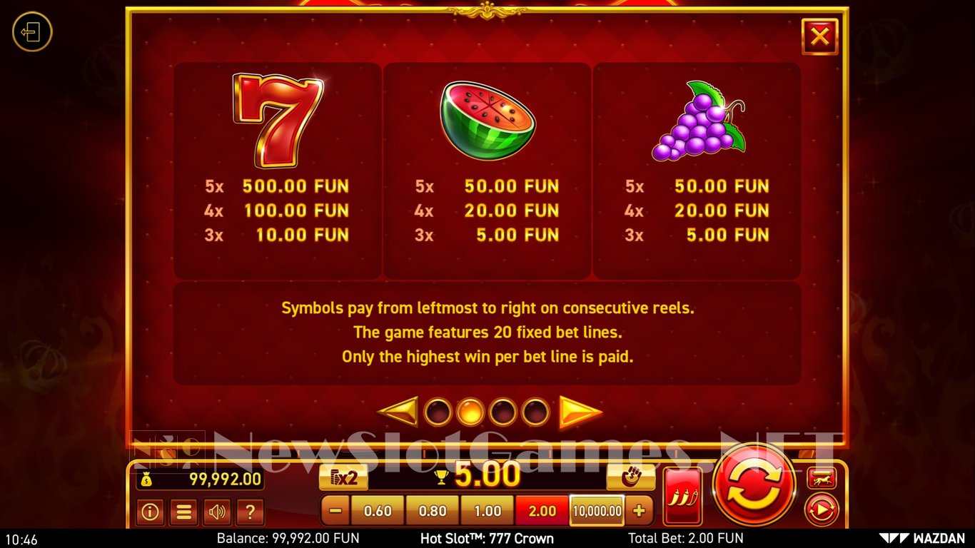 Hot Slot™ 777 Crown Slot Wazdan Review 2024 And Demo Game 