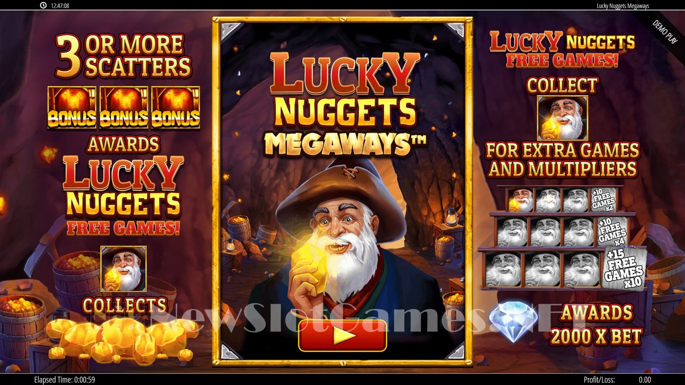 Lucky Nuggets Megaways Slot (Blueprint Gaming) Review 2023 & Free Demo Game