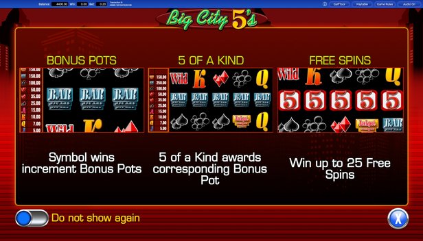 big city five slot machine